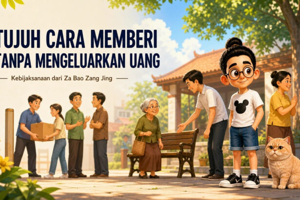 Tujuh Cara Memberi Tanpa Mengeluarkan Uang — kebijaksanaan dari Za Bao Zang Jing