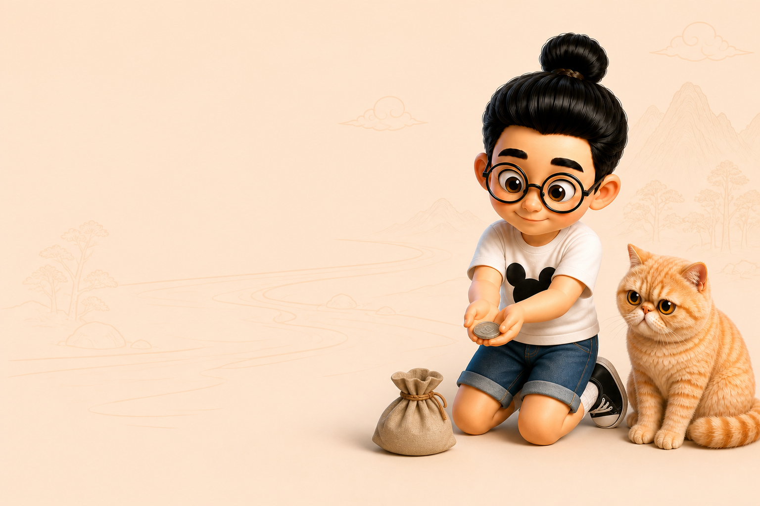 Ilustrasi tematik Bunbun sesuai character sheet