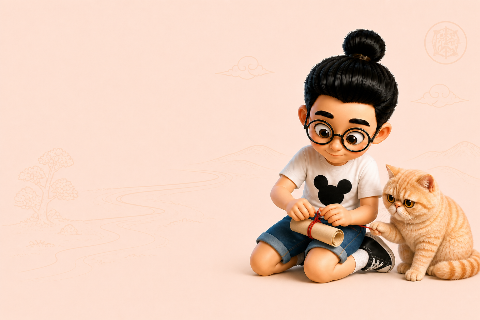 Ilustrasi tematik Bunbun sesuai character sheet