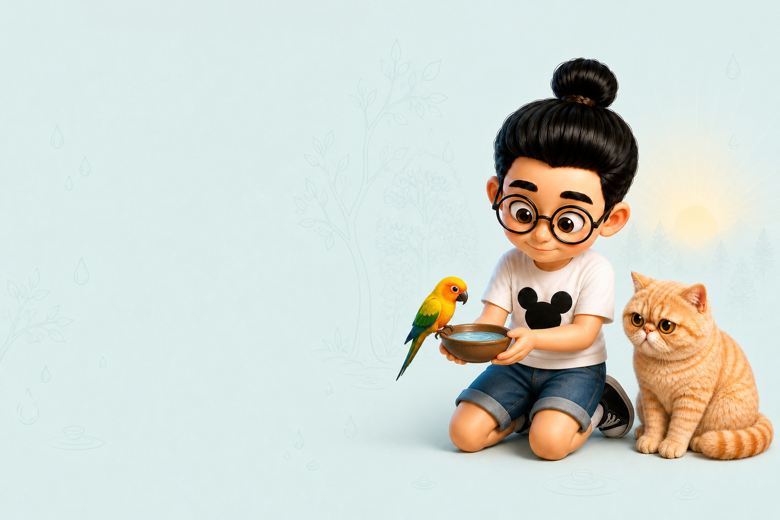 Ilustrasi tematik Bunbun sesuai character sheet