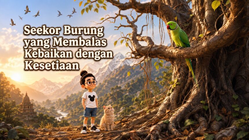 Seekor Burung yang Membalas Kebaikan dengan Kesetiaan