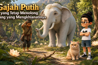 Gajah Putih yang Tetap Menolong Orang yang Mengkhianatinya