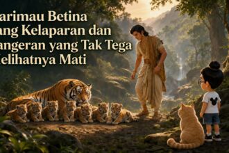 Harimau Betina yang Kelaparan dan Pangeran yang Tak Tega Melihatnya Mati
