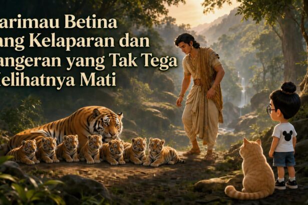 Harimau Betina yang Kelaparan dan Pangeran yang Tak Tega Melihatnya Mati