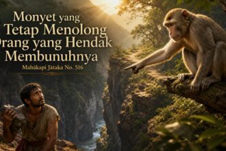 Monyet yang Tetap Menolong Orang yang Hendak Membunuhnya