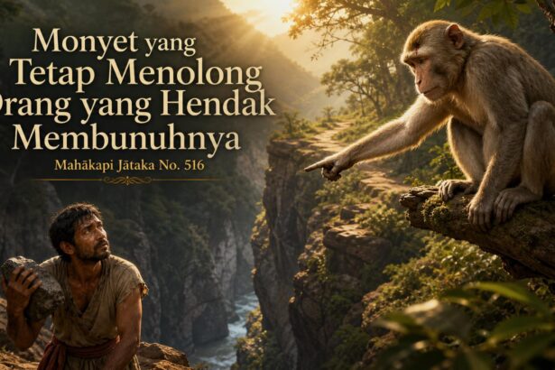 Monyet yang Tetap Menolong Orang yang Hendak Membunuhnya