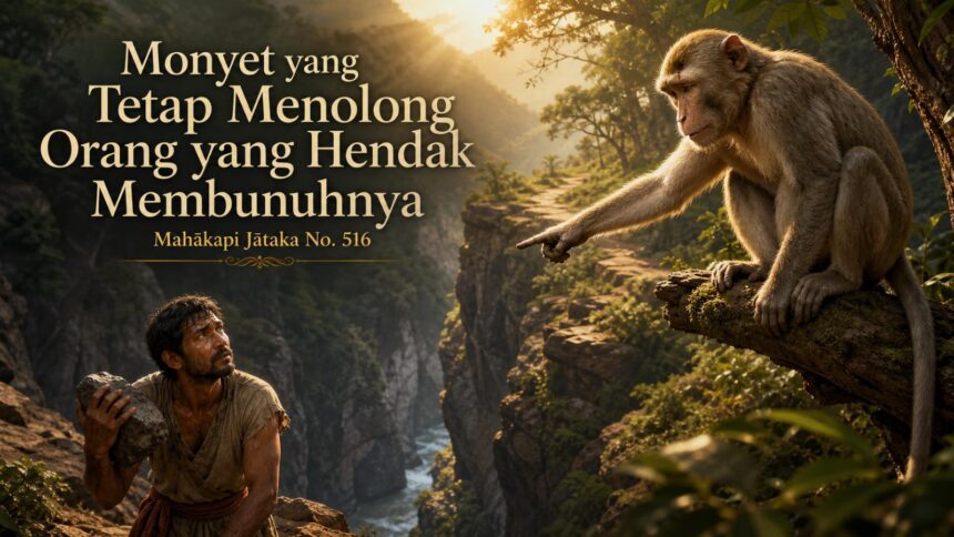 Monyet yang Tetap Menolong Orang yang Hendak Membunuhnya