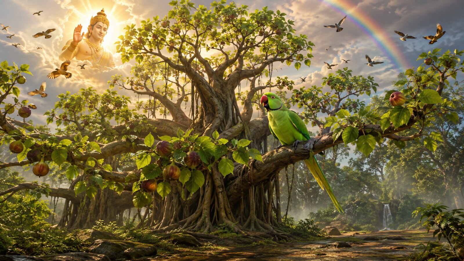 Pohon tua kembali berdaun dan berbuah setelah kesetiaan burung diuji