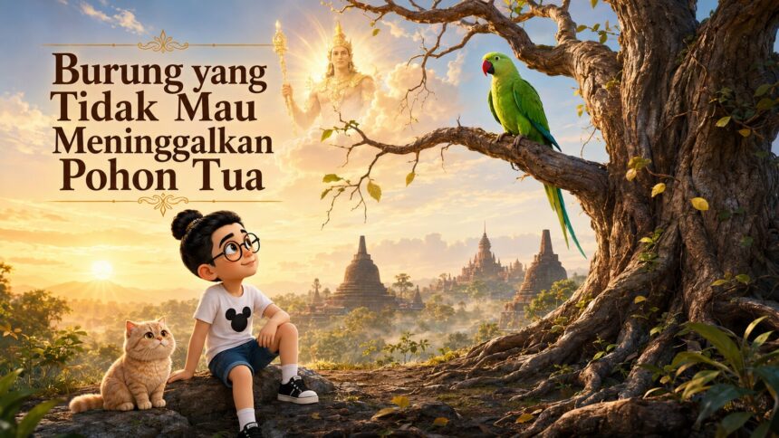 Burung yang Tidak Mau Meninggalkan Pohon Tua: Kisah Mahāsuka Jātaka