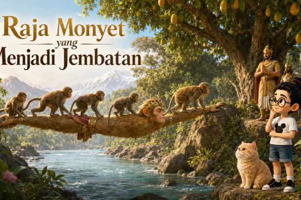 Raja Monyet yang Menjadi Jembatan: Kisah Mahākapi Jātaka