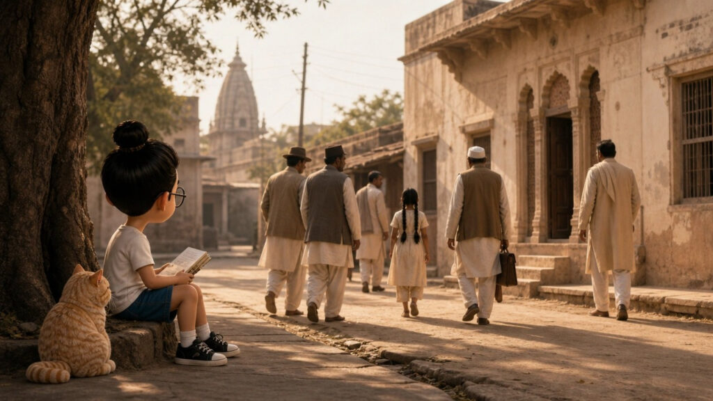 Bunbun dan Aces mengamati kisah Shanti Devi di Mathura